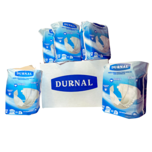 CAJA PAÑAL PARA ADULTO DURNAL, TALLA CHICA-MEDIANA 50 PIEZAS.