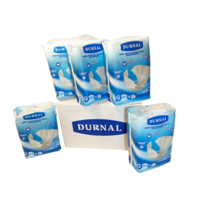 CAJA PAÑAL PARA ADULTO DURNAL, TALLA GRANDE 50 PIEZAS.